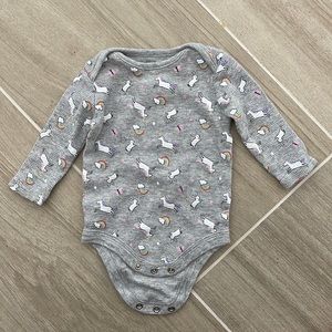 Unicorns & rainbows onesie
